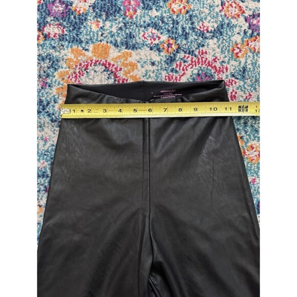 Commando Black Faux Leather Leggings Size Small Shaping Slimming Moto - Picture 6 of 7